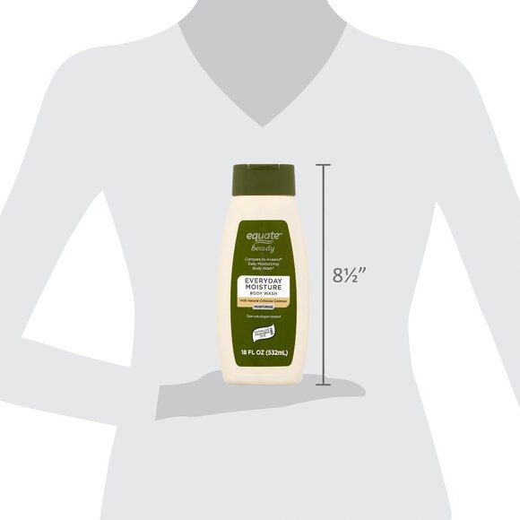 Equate Everyday Moisture Body Wash – 18 fl oz, Daily Cleanser for Smooth Skin - Picture 4 of 4
